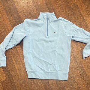 Vineyard Vines Sky Blue Zip-Up Sweater